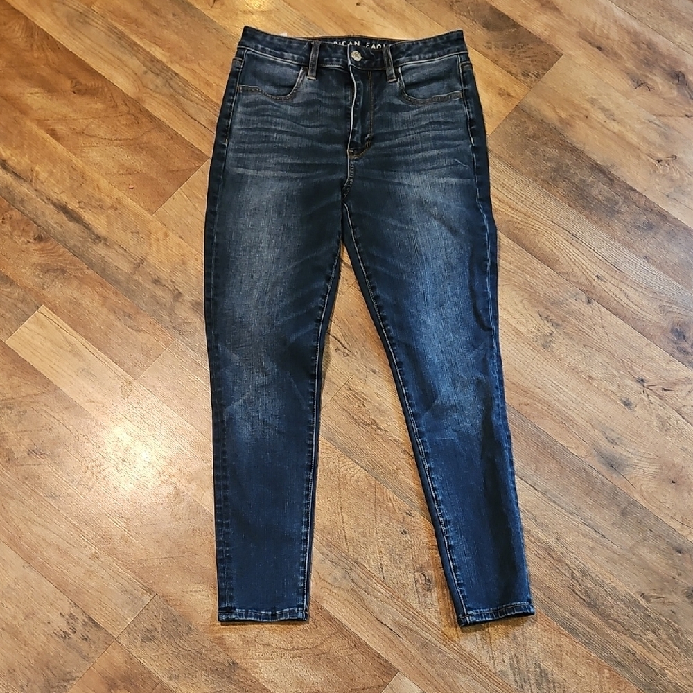 👖American Eagle Outfitters Dark Blue Jeggings